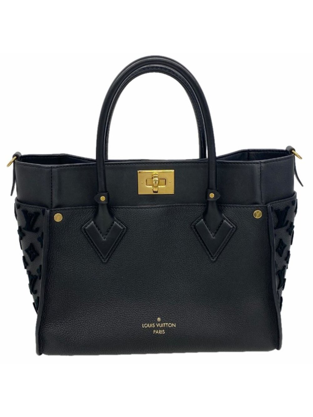 Louis Vuitton Tote Bag Monogram Tuffetage on My Side MM Noir